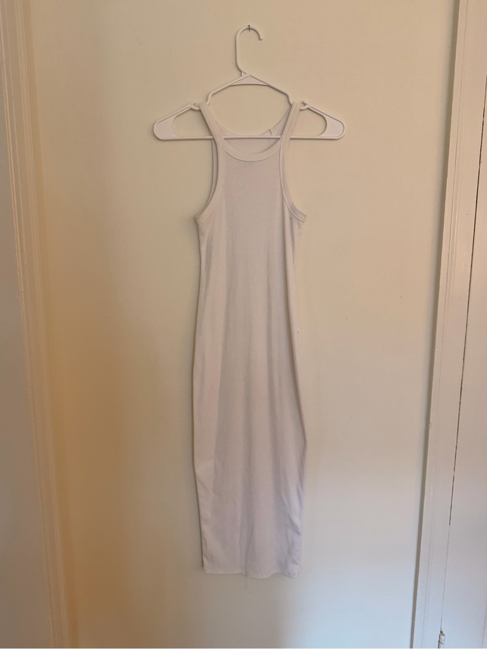 Urban Outfitters White Racerback Maxi Tank Dress